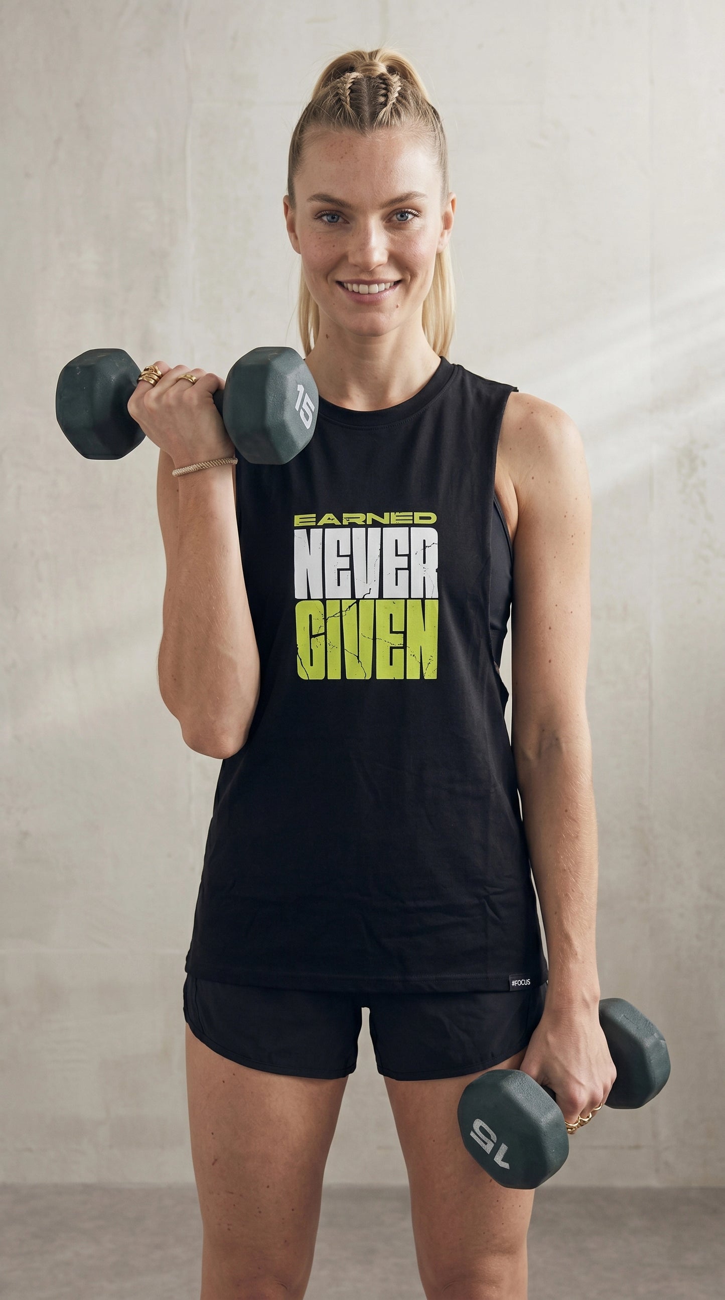 Tank Top NEVER GIVEN Damen – REPBORN