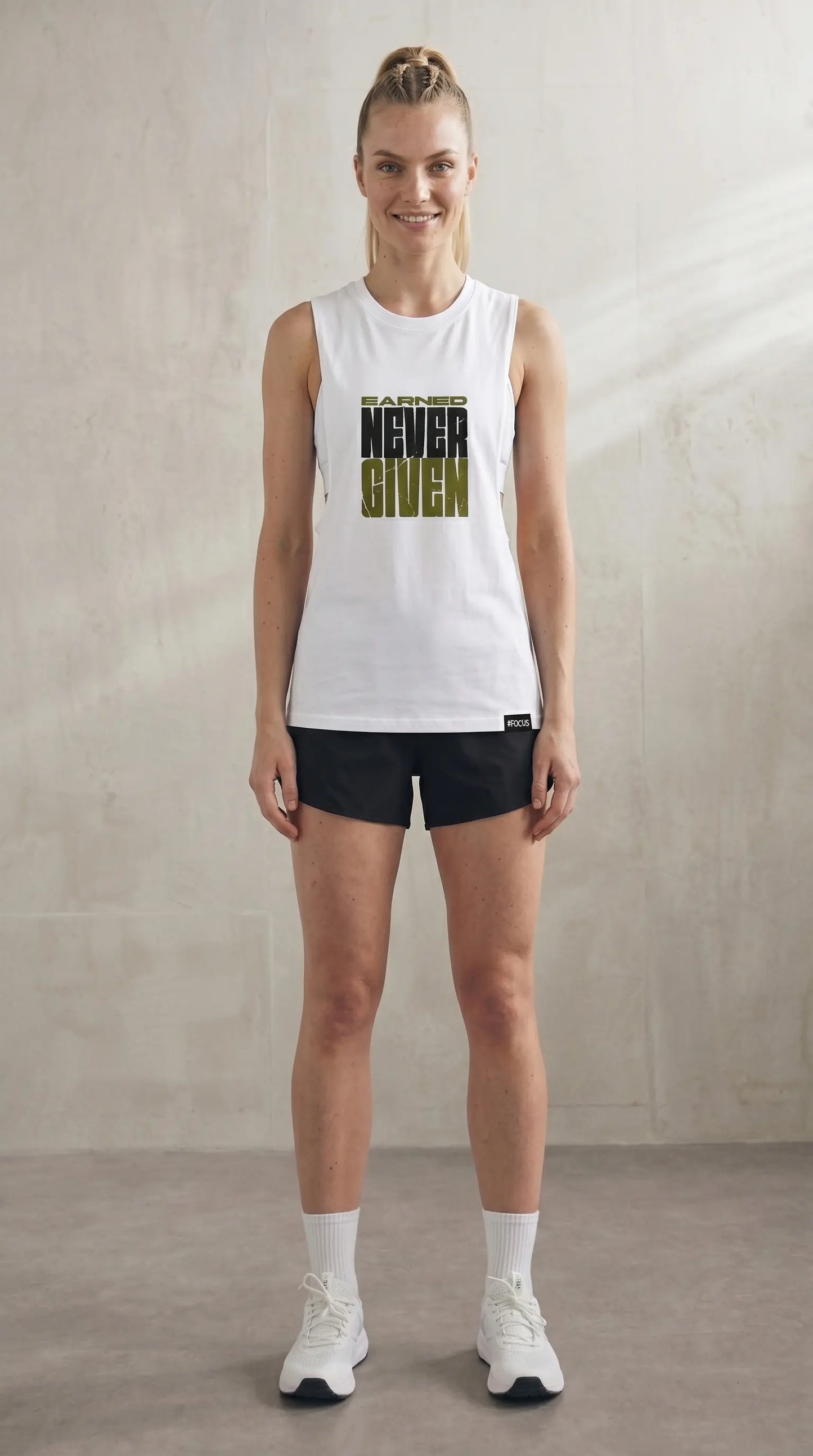 Tank Top NEVER GIVEN Damen – REPBORN