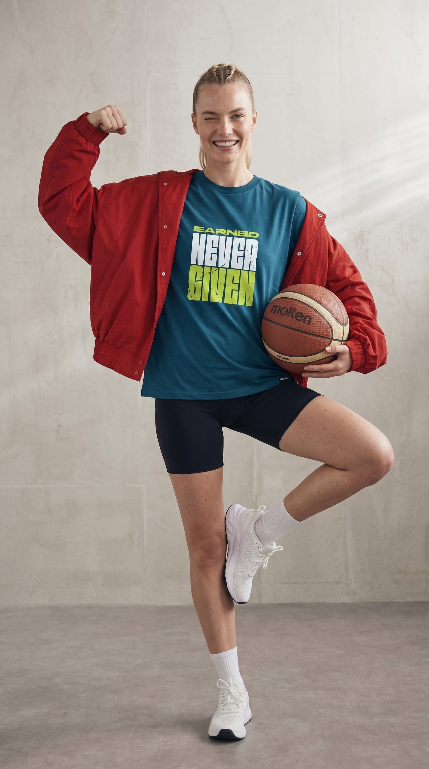 T-Shirt NEVER GIVEN Damen – REPBORN